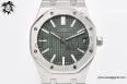 Royal Oak 41mm 15510 SS JF 1:1 Best Edition Green Dial on SS Bracelet SA4302 Super Clone — photo 41
