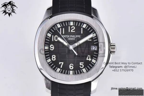 Aquanaut 5165A SS ZF 1:1 Best Edition Black Dial on Black Rubber Strap 324CS — photo 23