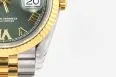 DateJust 36 126233 SS/YG VSF 1:1 Best Edition Green Diamonds Roman Dial on Jubilee Bracelet VS3235 V2 — photo 28