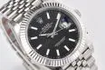 DateJust 41 126334 904L SS VSF 1:1 Best Edition Black Stick Dial on Jubilee Bracelet VS3235 (Free Sprung) — photo 41