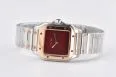Santos 27mm SS/RG 8848F 1:1 Best Edition Red Dial on SS/RG Bracelet Quartz — photo 22