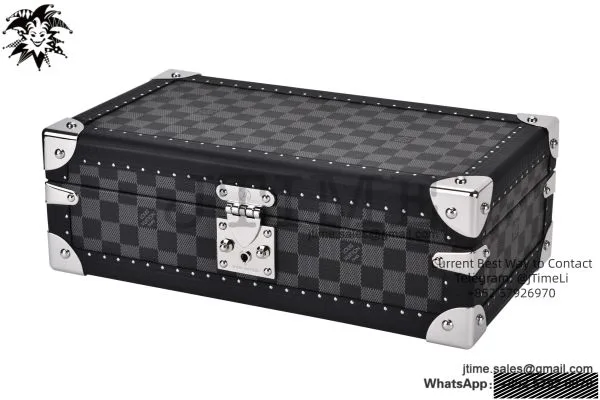 LV Watch Box Coffret 8 Montres Monogram Damier Canvas Blue — photo 17