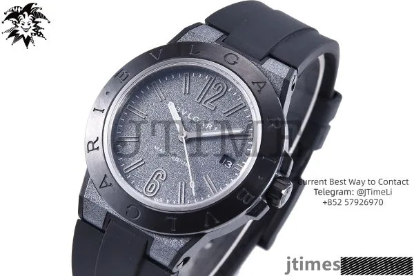 Diagono Magnesium PVD GF 1:1 Grey Textured Dial on Black Rubber Strap MIYOTA 9015
