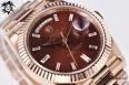 Day Date 40 RG 904L Steel GMF 1:1 Best Edition Brown Crystal Dial on RG Bracelet A2836 — photo 31