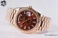 Day Date 40 RG 904L Steel GMF 1:1 Best Edition Brown Crystal Dial on RG Bracelet A2836 — photo 30