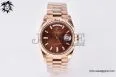 Day Date 40 RG 904L Steel GMF 1:1 Best Edition Brown Crystal Dial on RG Bracelet A2836 — photo 33