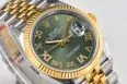 DateJust 36 126233 SS/YG VSF 1:1 Best Edition Green Diamonds Roman Dial on Jubilee Bracelet VS3235 V2 — photo 39