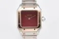 Santos 27mm SS/RG 8848F 1:1 Best Edition Red Dial on SS/RG Bracelet Quartz — photo 24
