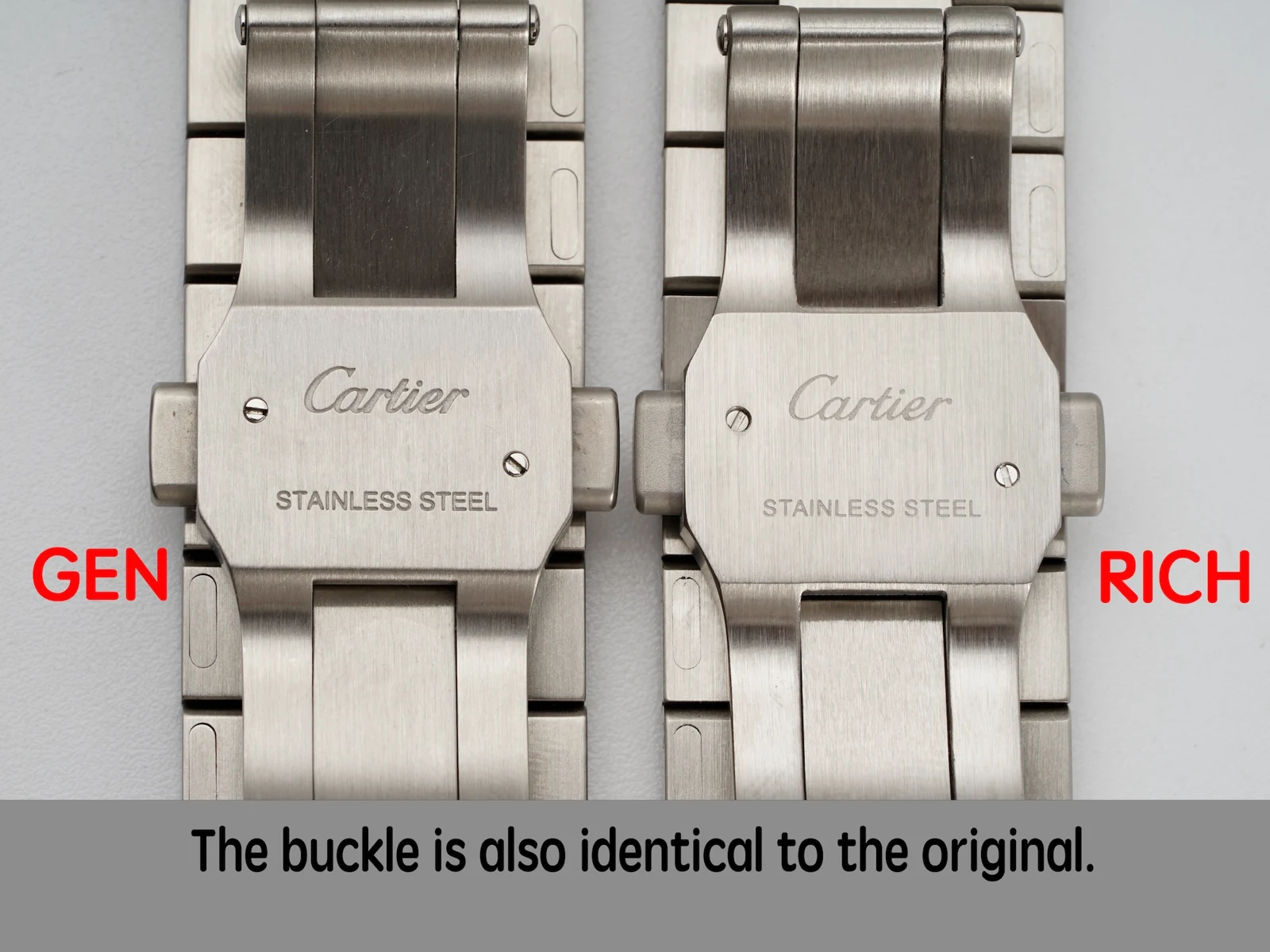 Cartier Santos Skeleton RICH vs GEN — photo 9