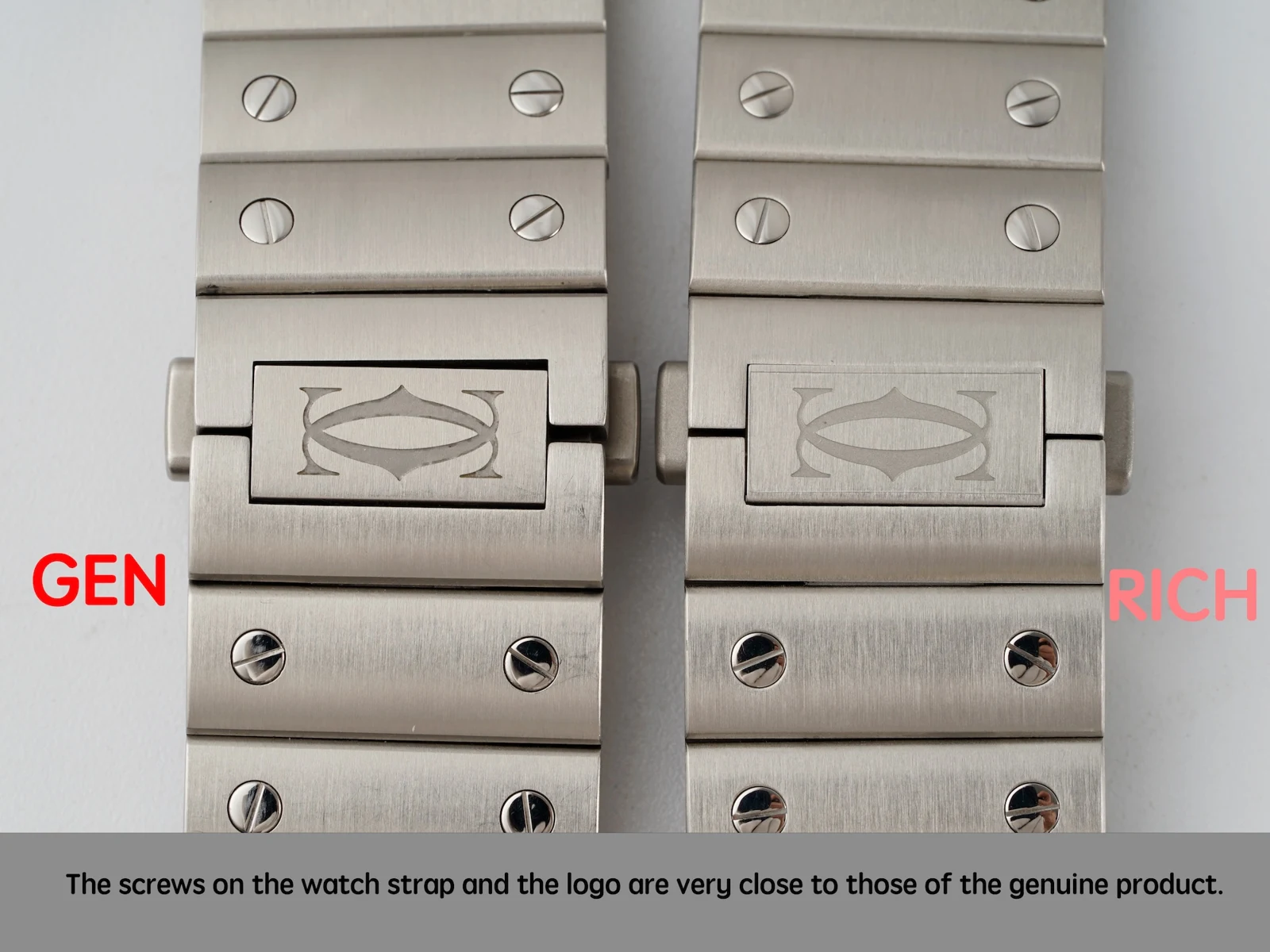 Cartier Santos Skeleton RICH vs GEN — photo 8
