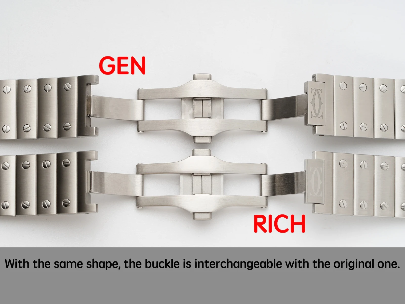 Cartier Santos Skeleton RICH vs GEN — photo 12